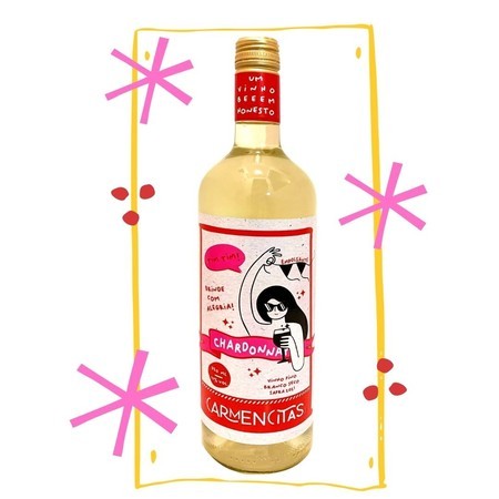 vinho branco chardonnay - CARMENCITAS