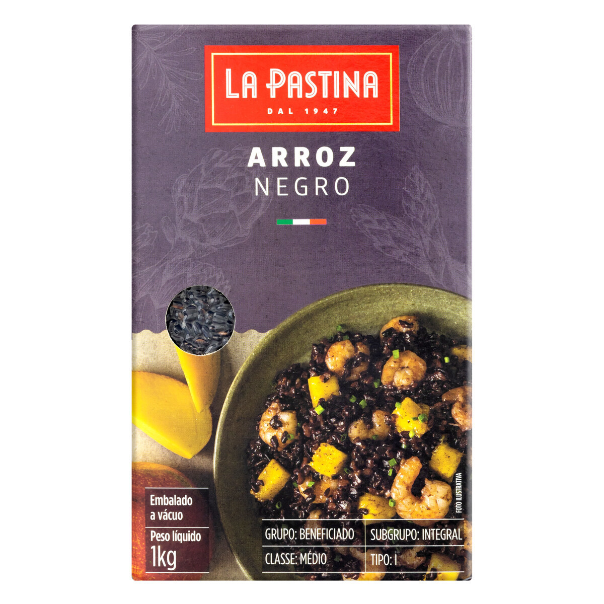 Arroz Negro La Pastina - 1kg