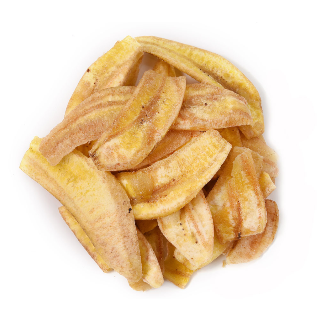 Chips de banana orgânica salgada