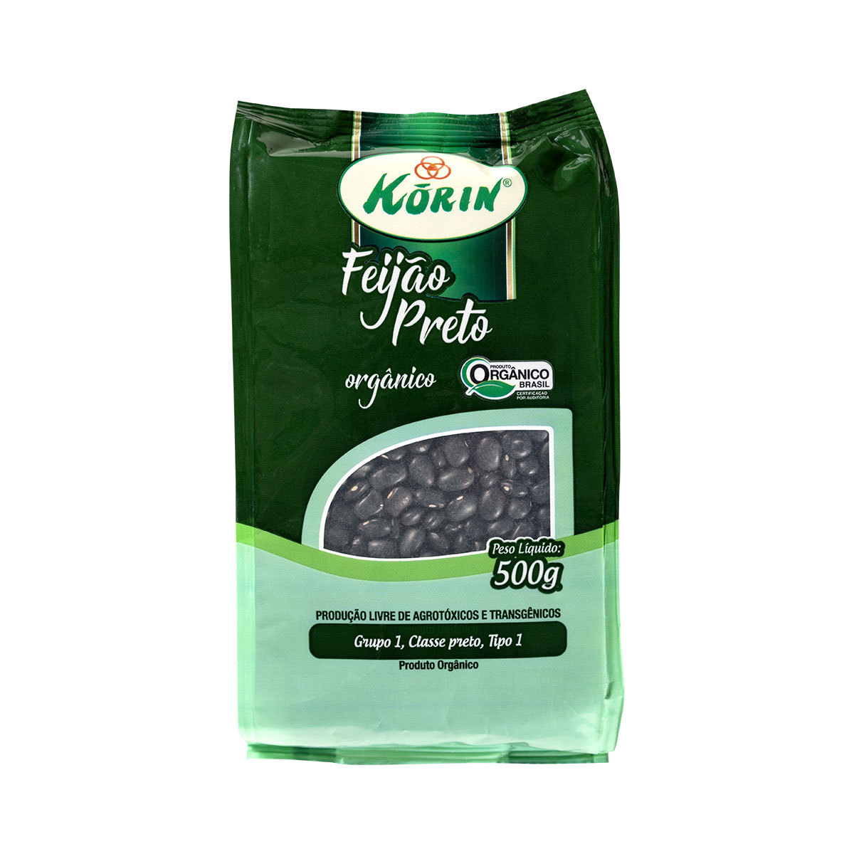 Feijão Preto Orgânico Korin 500g