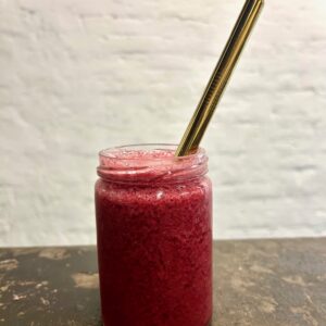 Suco de frutas vermelhas orgânico