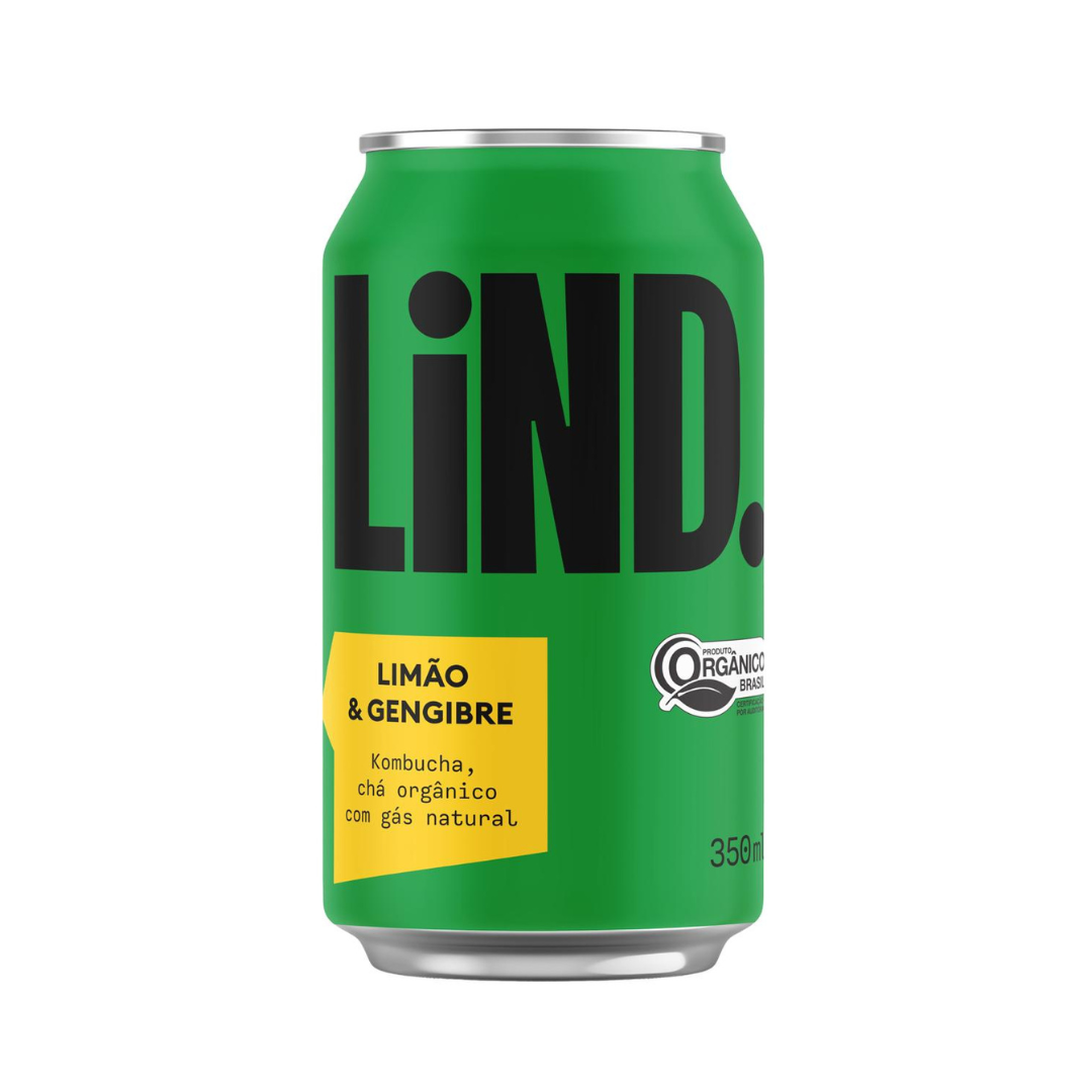 Kombucha LIND. Limão&Gengibre 350ml